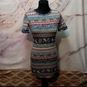 Forever 21 Floral Paisley Boho Dress